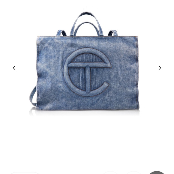 Telfar Shopper Denim - Large BNWT! - Picture 3 of 9